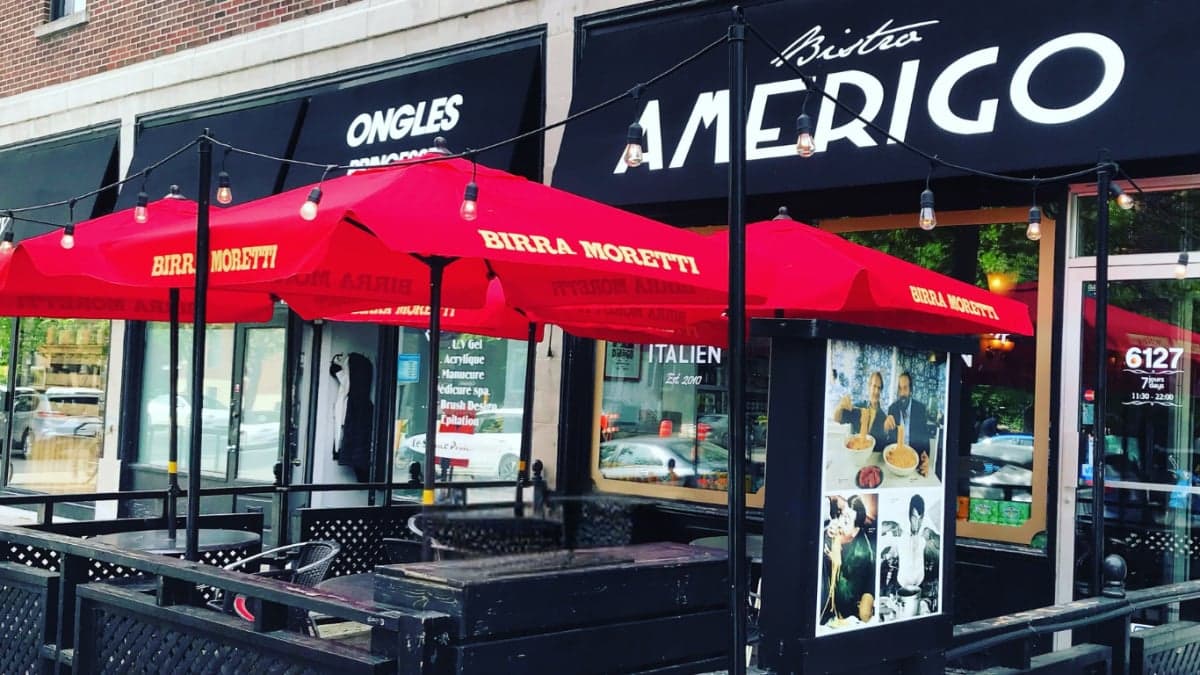 Bistro Amerigo — best italian restaurants in Montreal, Spring 2026