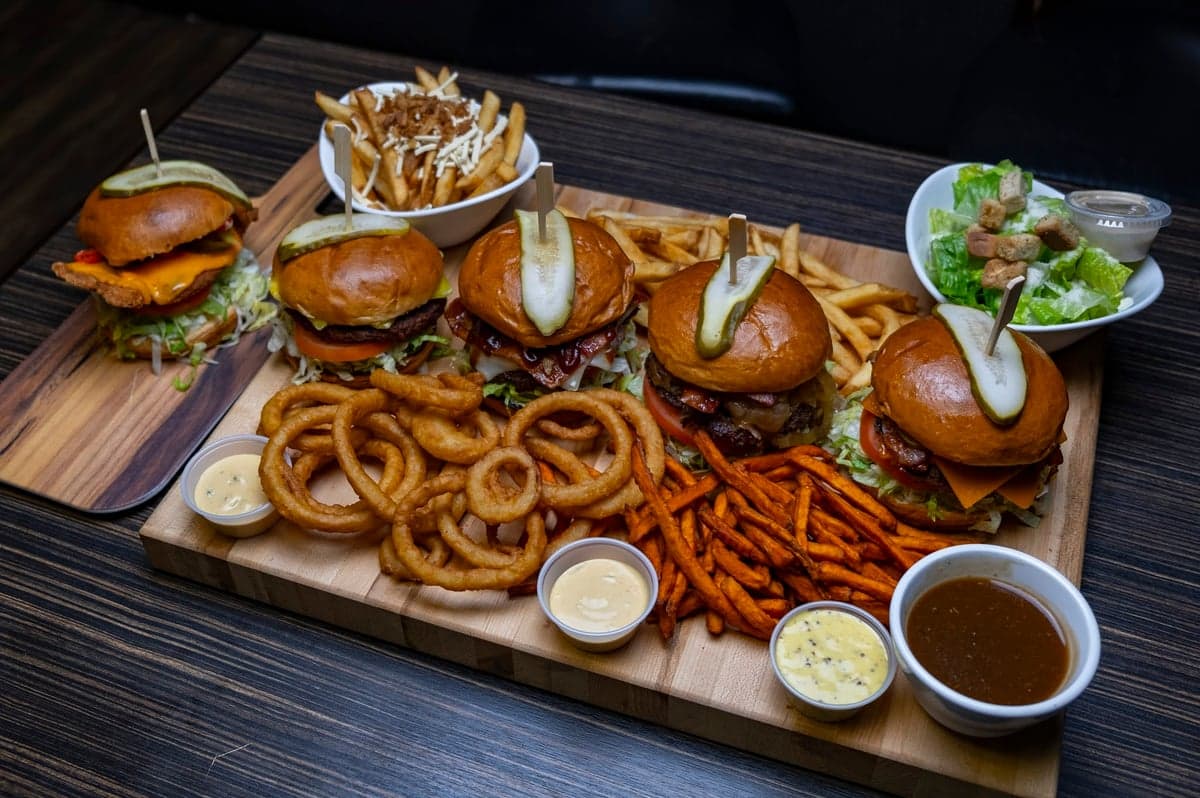 Blaze Gourmet Burgers food