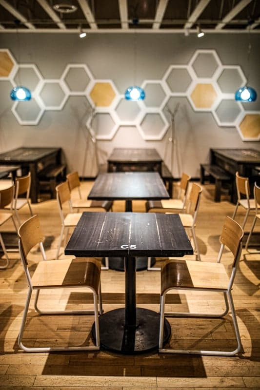 Hexagon Board Game Cafe food