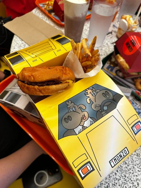Monzo Burger food