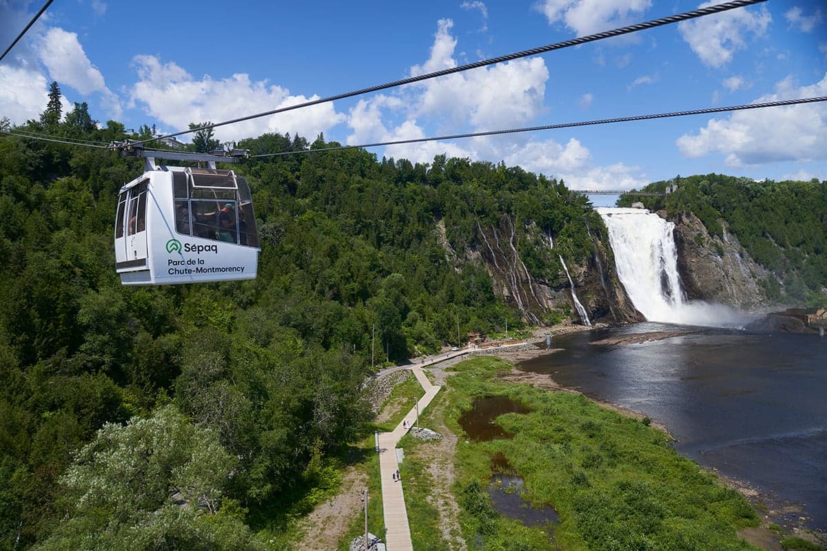 Observation Tower of Montmorency Falls — best skyline views in Quebec City, Spring 2026