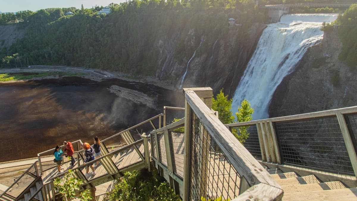 Observation Tower of Montmorency Falls — best skyline views in Quebec City, Spring 2026