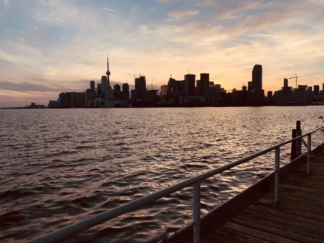 Polson Pier Skyline Viewpoint — best skyline views in Toronto, Spring 2026