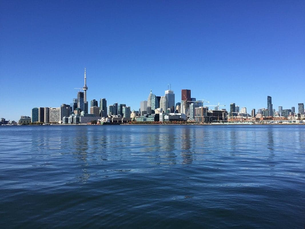Polson Pier Skyline Viewpoint — best skyline views in Toronto, Spring 2026
