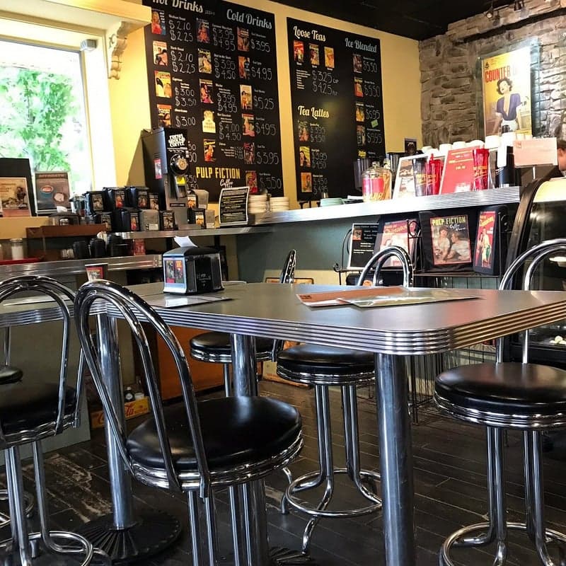 Pulp Fiction Coffee House/Robbie Rare Books — best coffee shops in Kelowna, Spring 2026