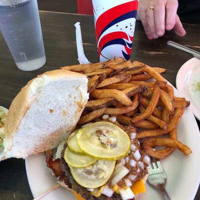Red Top Drive Inn food