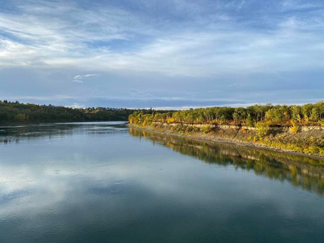 River Valley Trail Access — best skyline views in Edmonton, Spring 2026