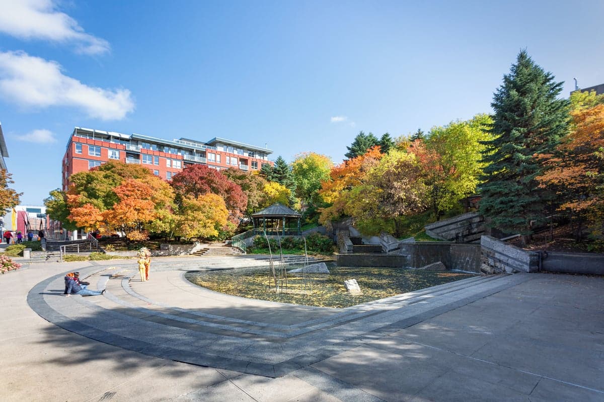 Saint-Roch Garden Stairs — best skyline views in Quebec City, Spring 2026