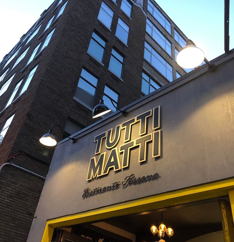 Tutti Matti — best italian restaurants in Toronto, Spring 2026