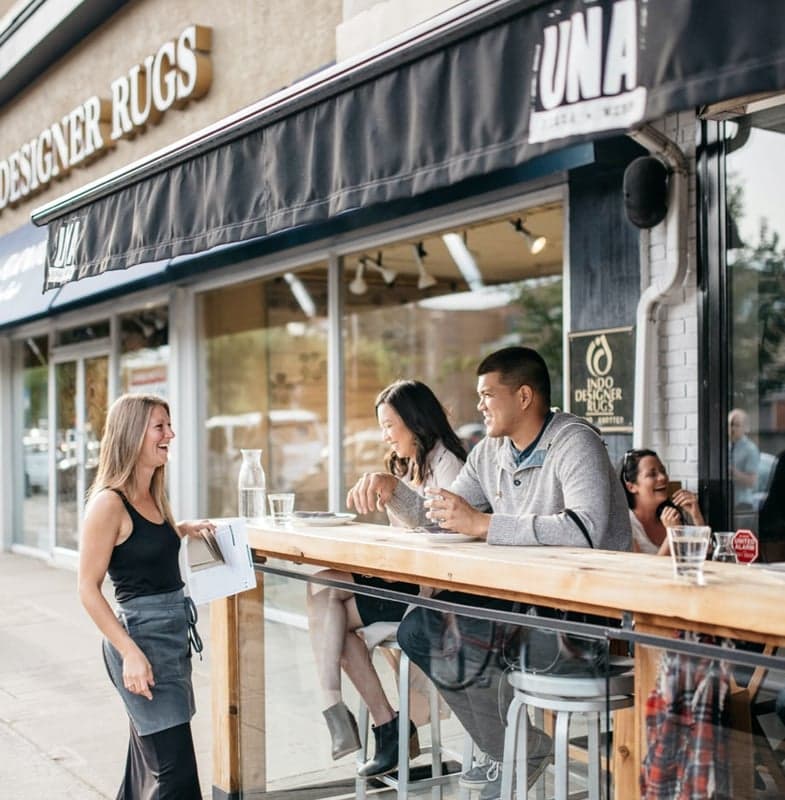 UNA pizza + wine Calgary: 17th Ave food