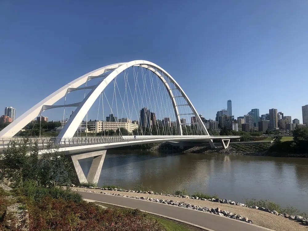 Walterdale Bridge — best skyline views in Edmonton, Spring 2026