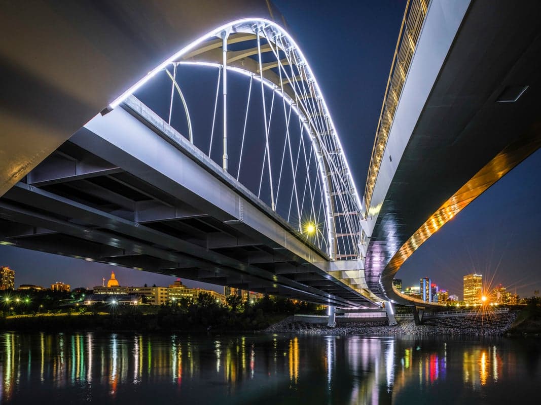 Walterdale Bridge — best skyline views in Edmonton, Spring 2026