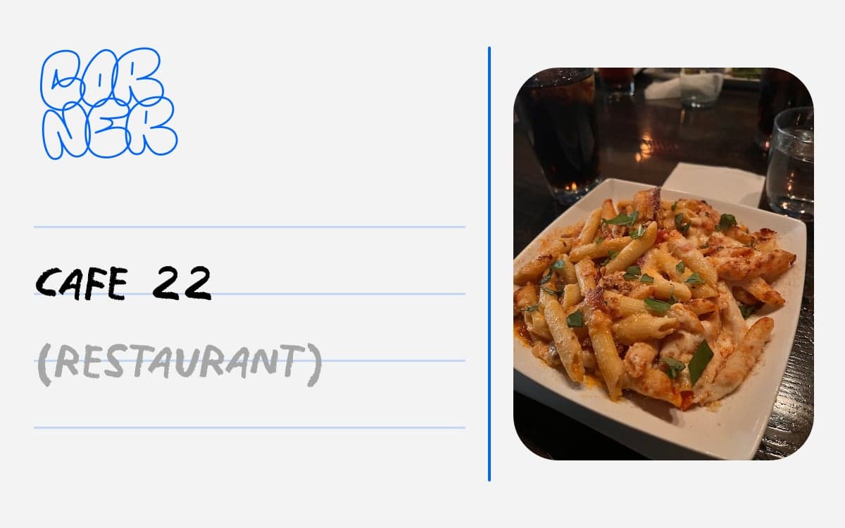 Cafe 22 food