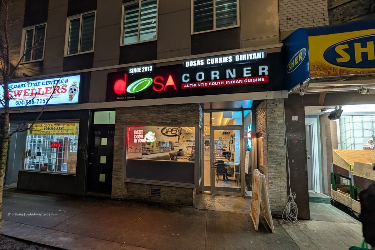 Dosa Corner — best indian restaurants in Vancouver, Spring 2026