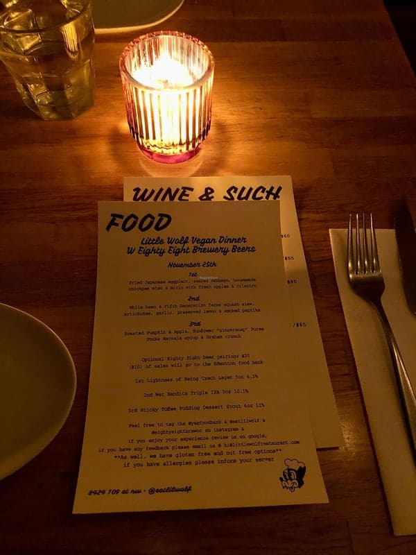 Little Wolf Restaurant — best date night restaurants in Edmonton, Spring 2026