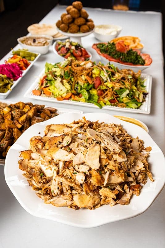 Shawarma Palace food