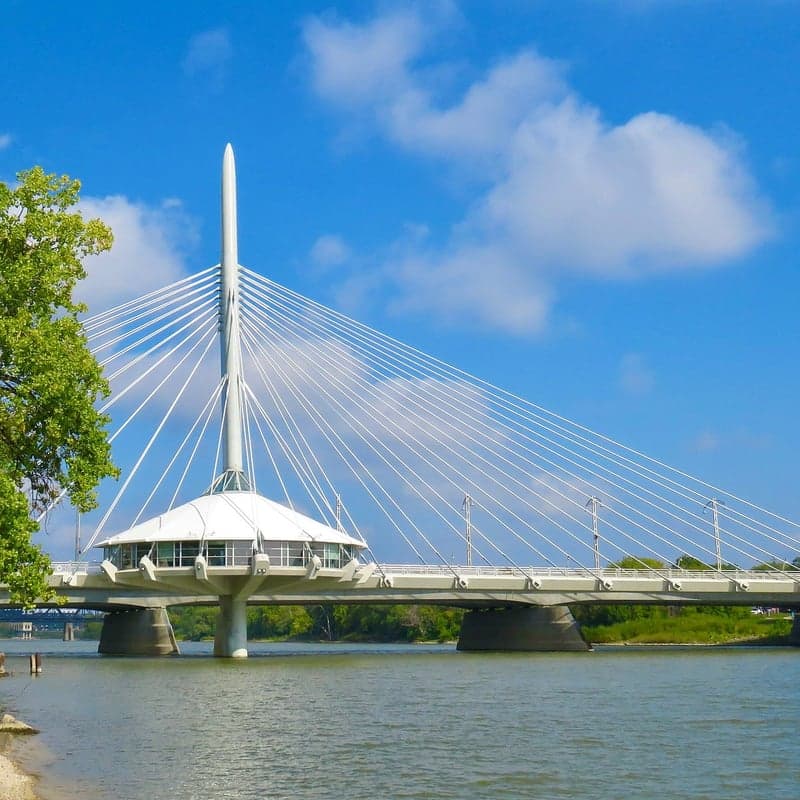 The Forks National Historic Amphitheatre — best skyline views in Winnipeg, Summer 2026