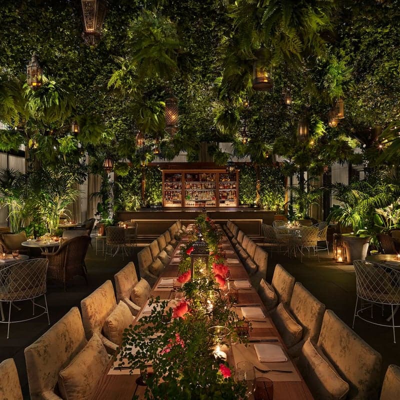 The Terrace and Outdoor Gardens at the Times Square EDITION — best steakhouses in New York, Summer 2026