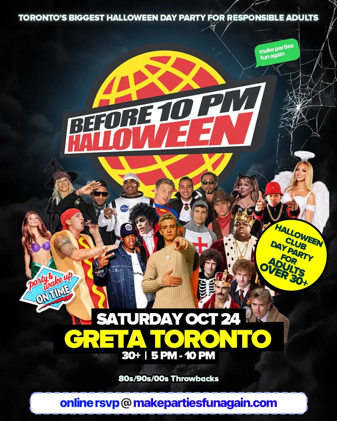Before 10 PM Halloween at Greta Bar Toronto
