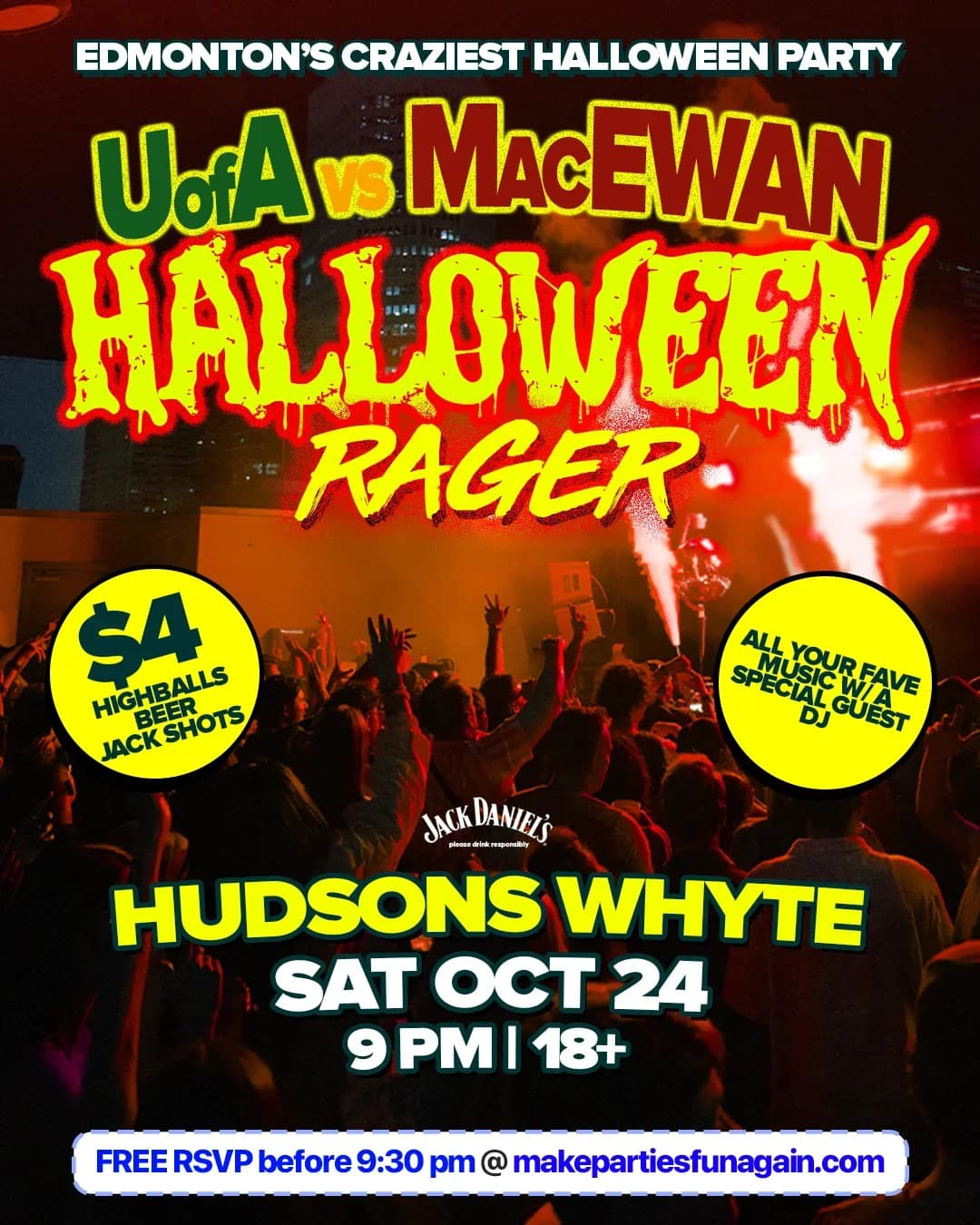 UofA vs MacEwan Halloween @ Hudsons Whyte Edmonton