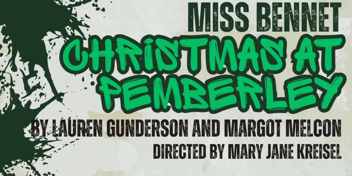Miss Bennet: Christmas at Pemberley event poster