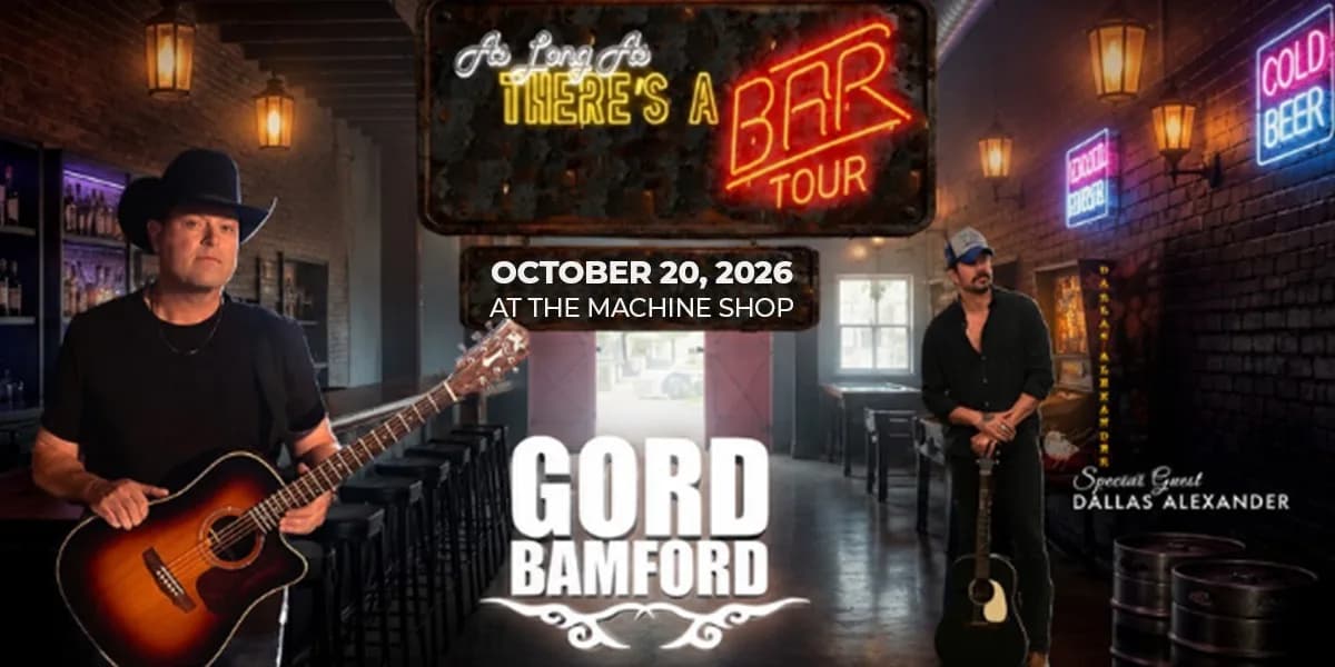 Gord Bamford As Long as There's a Bar Tour event poster