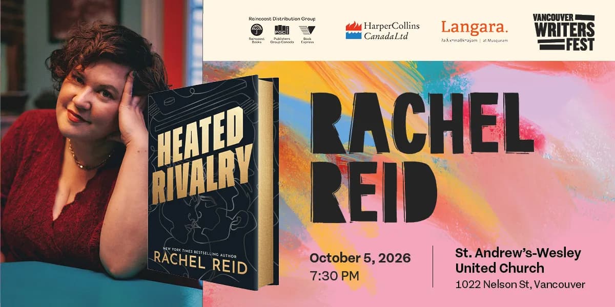 Rachel Reid: Heated Rivalry event poster