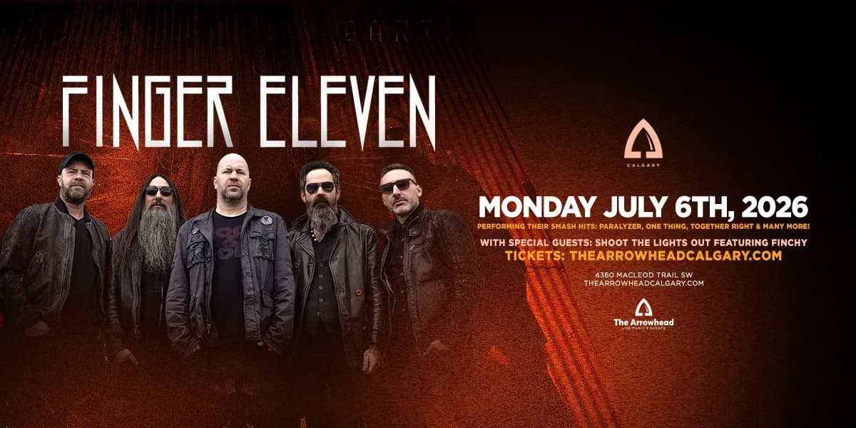 FINGER ELEVEN Live In Concert - Calgary - Stampede 2026 event poster