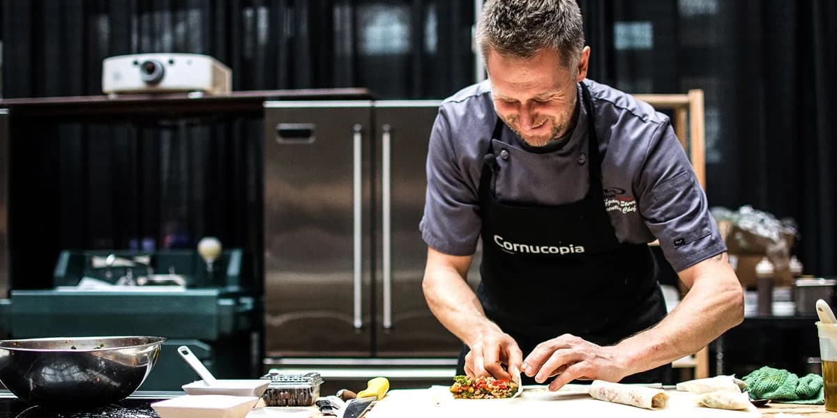 Rooted: A Plant-Based Dinner with Wolfgang Sterr event poster