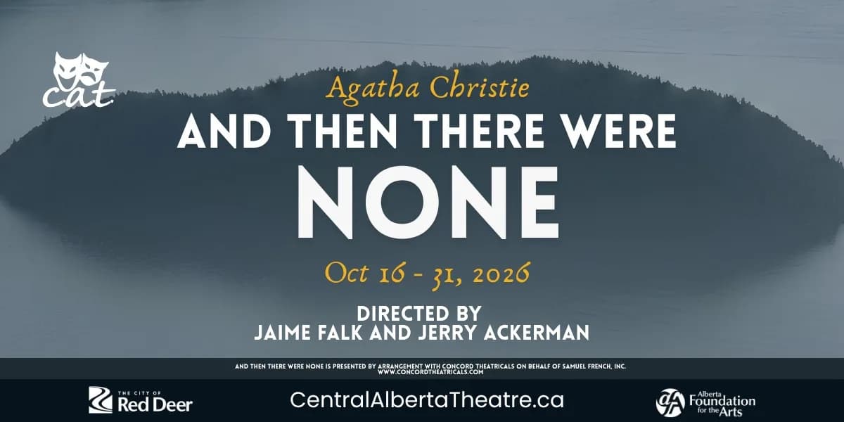 And Then There Were None by Agatha Christie ~ Matinee event poster