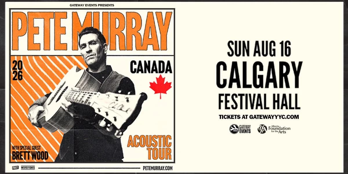 Pete Murray - Calgary event poster