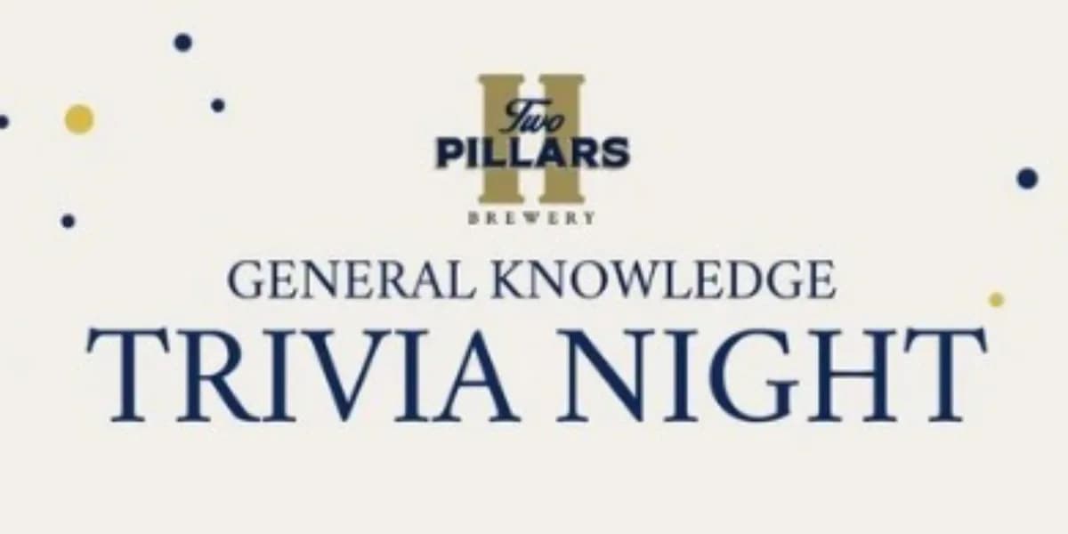 Two Pillars Brewery Trivia Night | Thurs, Oct 15th event poster