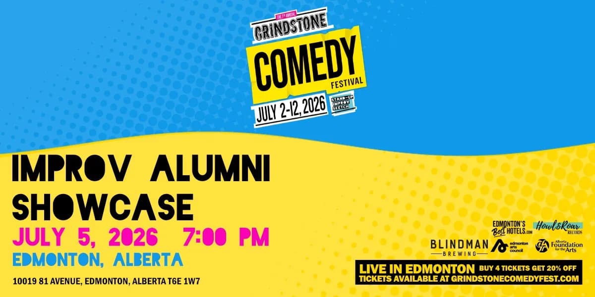 Improv Alumni Showcase - GCF 2026 event poster