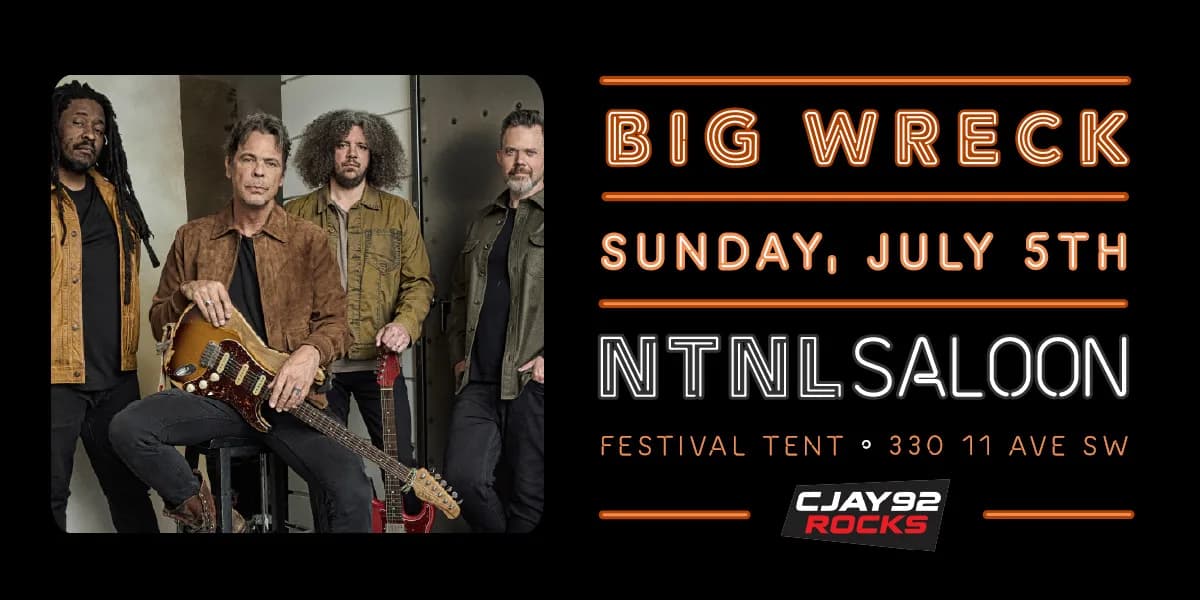 Big Wreck event poster