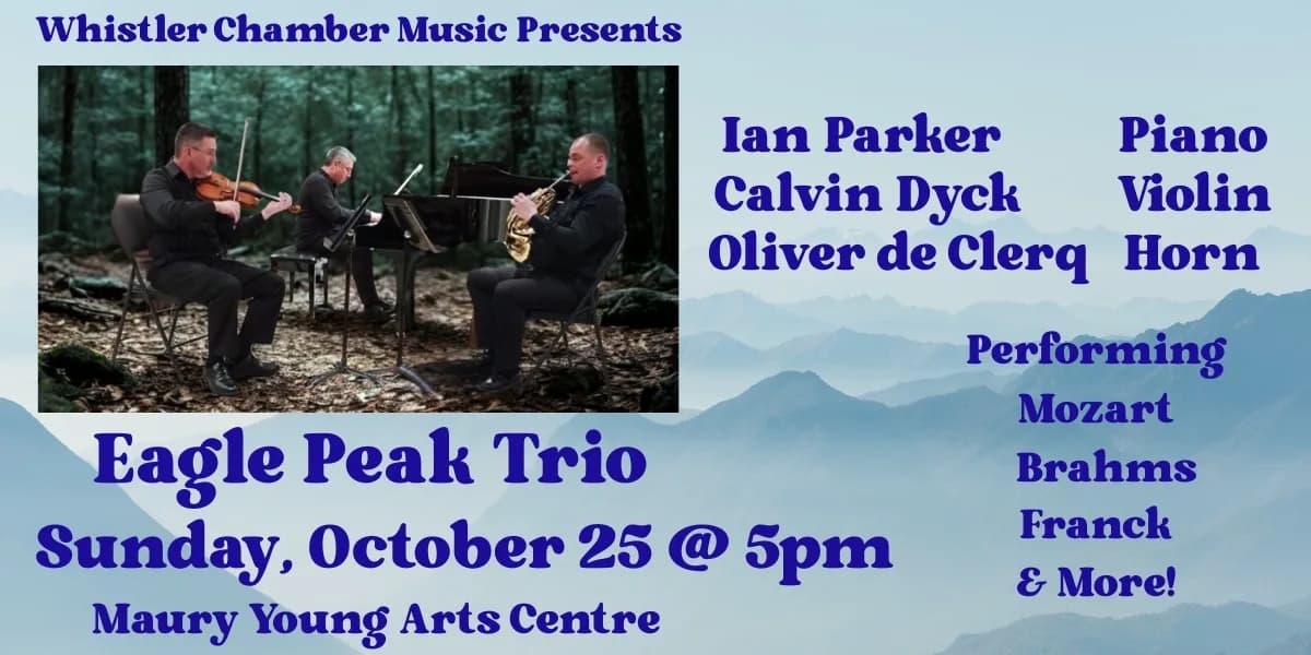 EAGLE PEAK TRIO: Piano-Violin-Horn event poster