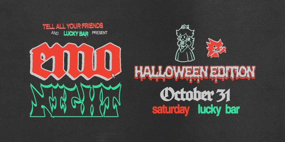 Emo Night - Halloween Edition event poster
