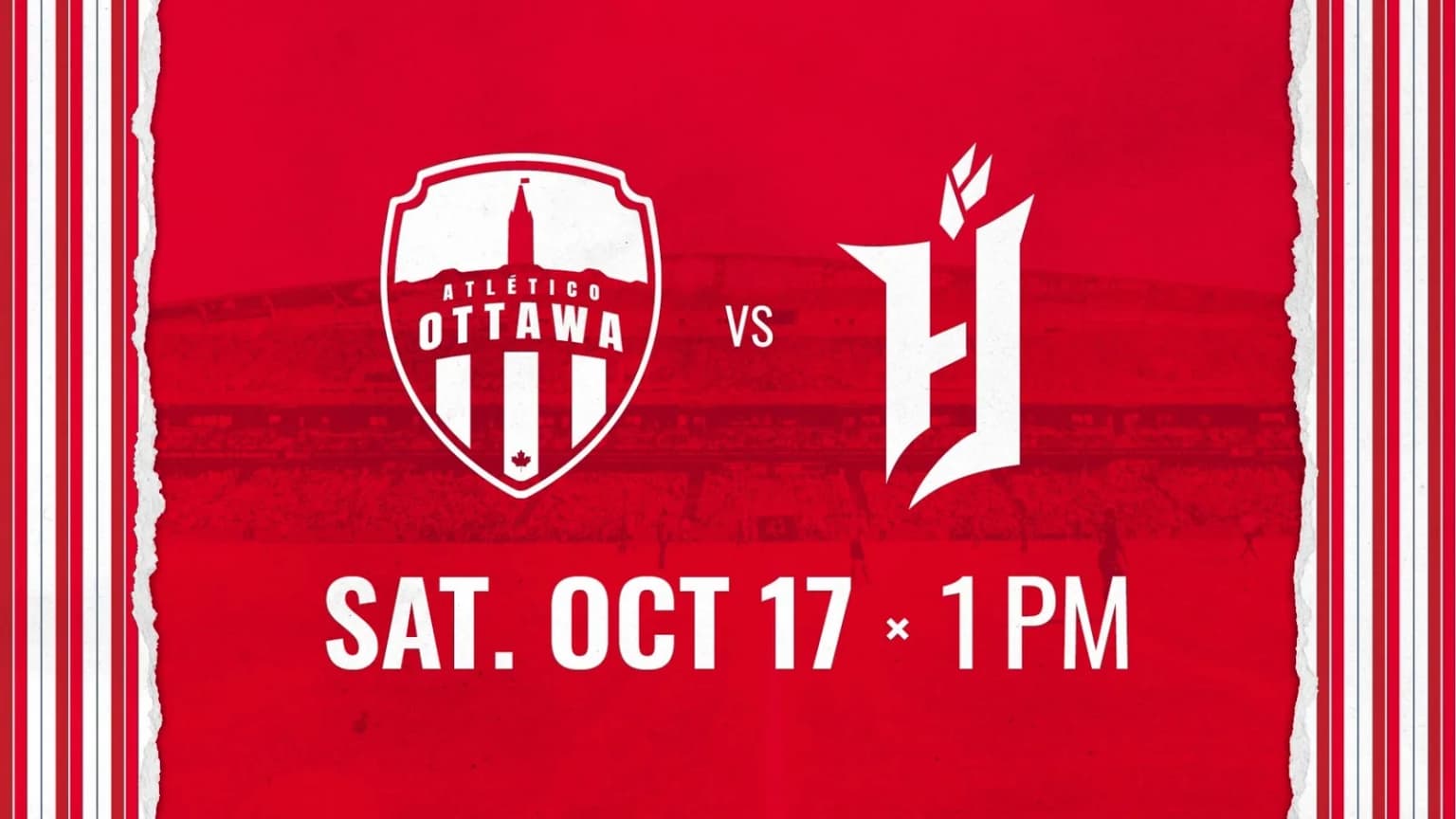 Atlético Ottawa vs. Forge FC event poster