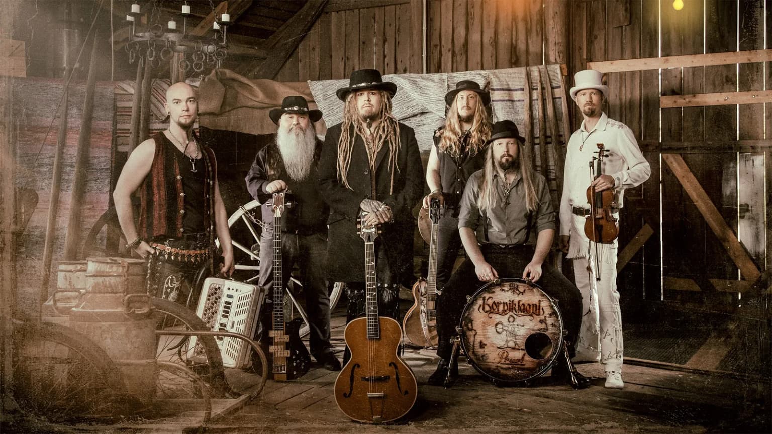 Korpiklaani with Crimson Shadows & Mongol event poster