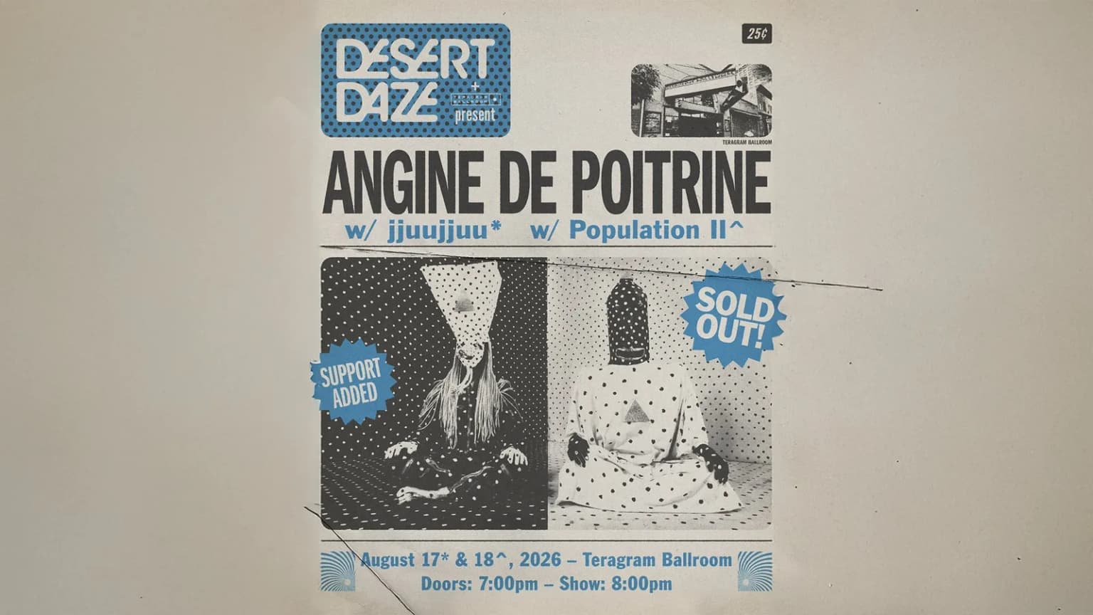 Desert Daze presents: Angine de Poitrine event poster