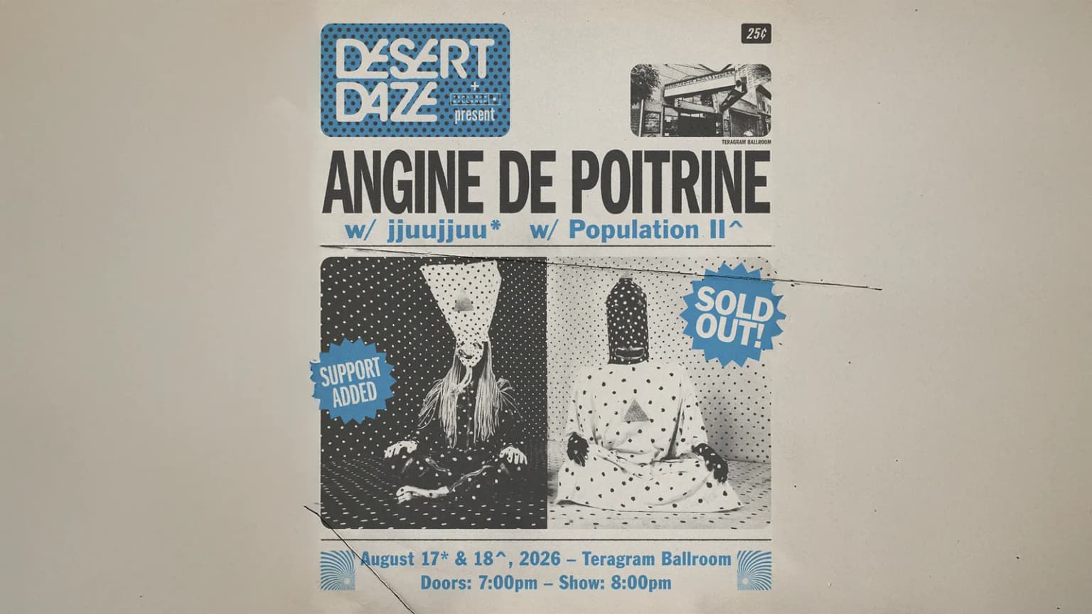 Desert Daze presents: Angine de Poitrine event poster