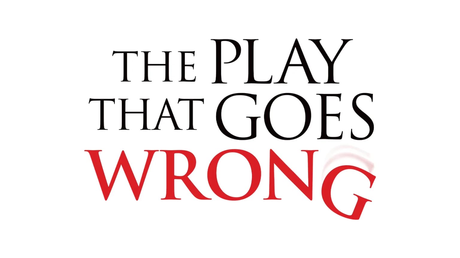 The Play That Goes Wrong event poster